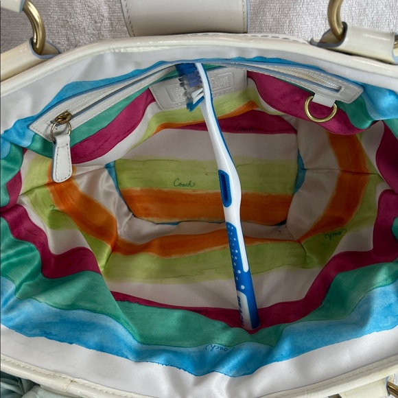 Coach 2006 vintage legacy straw basket bag - Picture 11 of 12